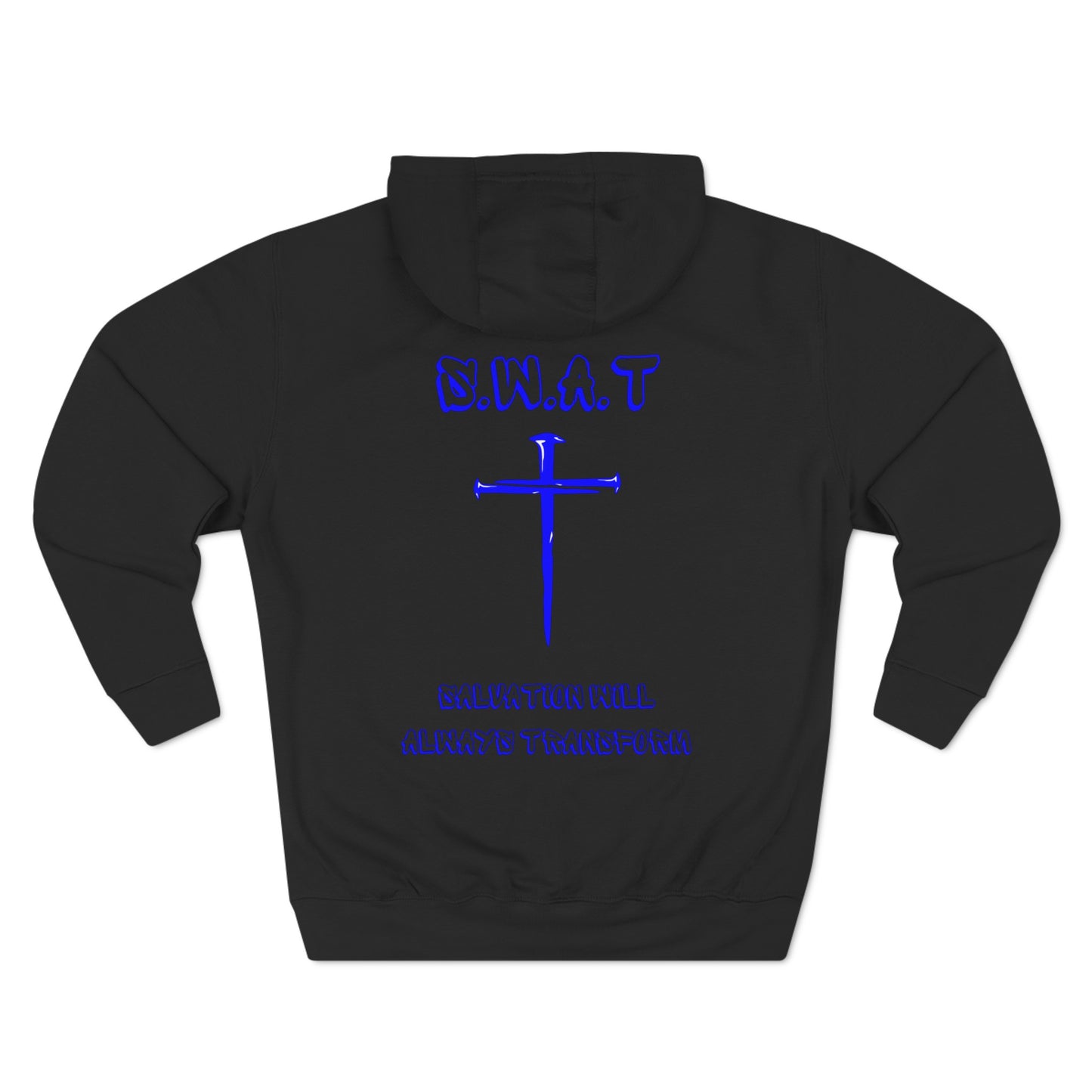 Swat Christian Blue Words Hoodie