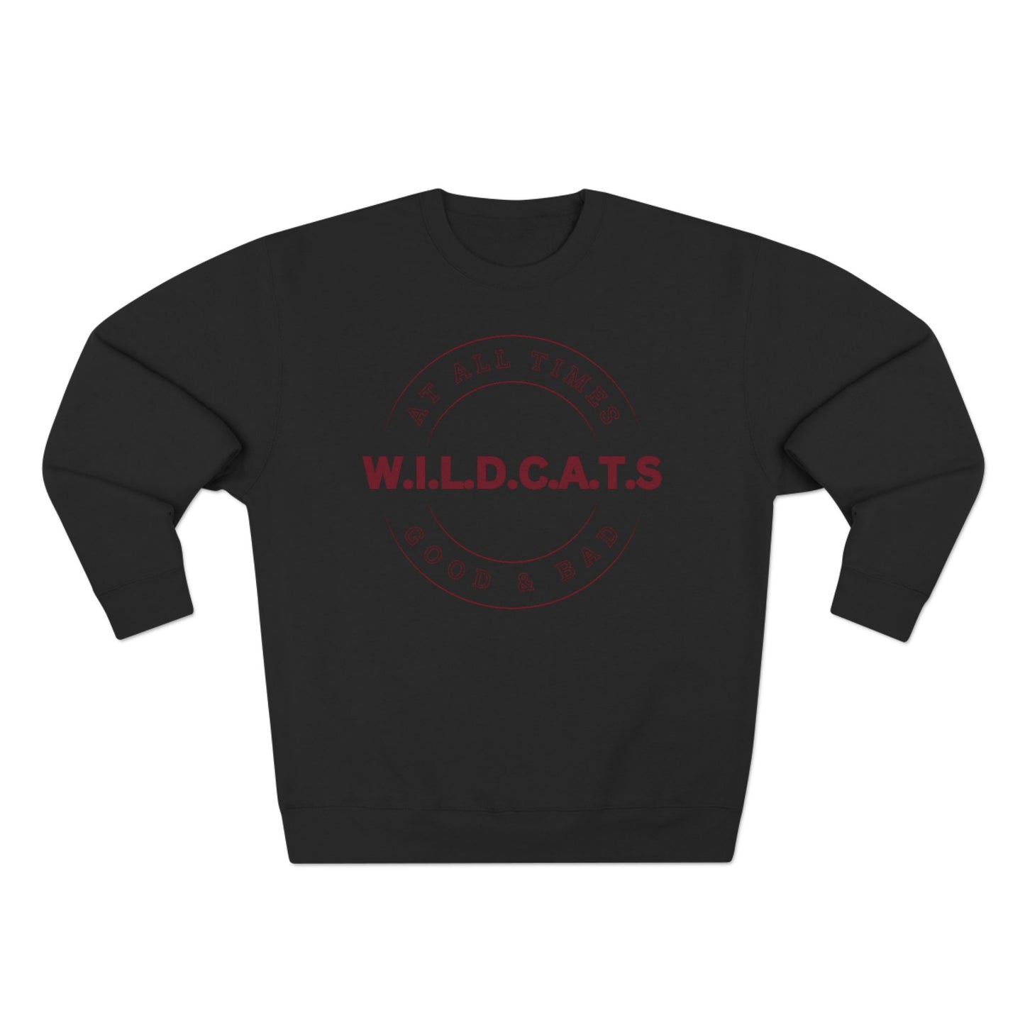 Wildcats Christian Marron Letters & Picture Crewneck