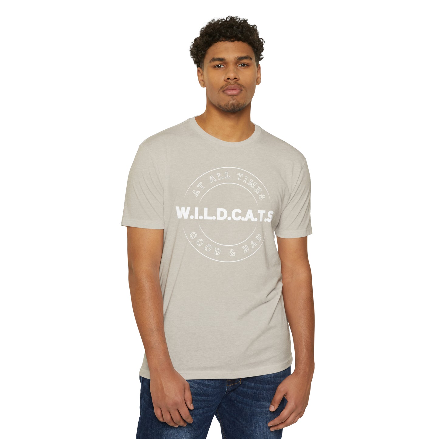 Wildcats Christian White Letters & Picture