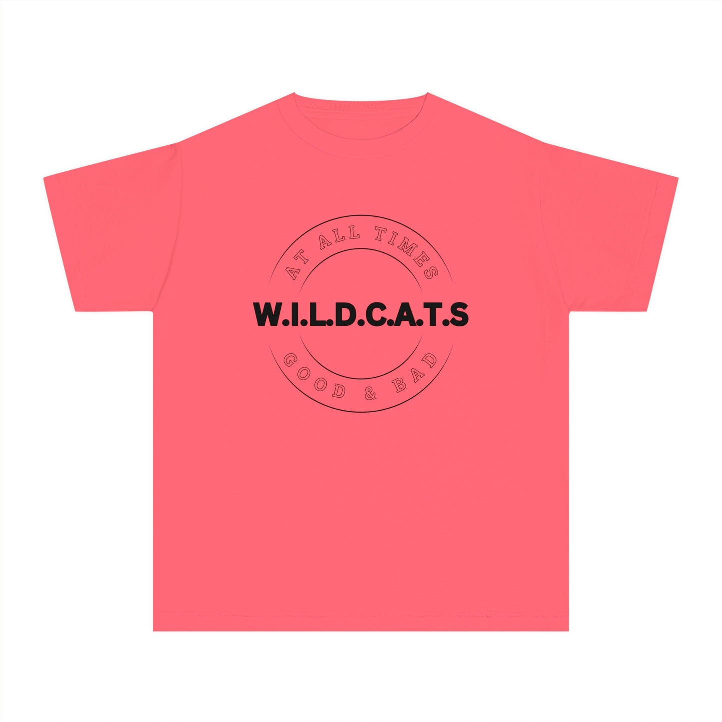 Youth Wildcats Christian Black Letters & Picture