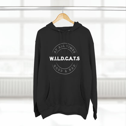 Wildcats Christian White Letters & Picture Hoodie