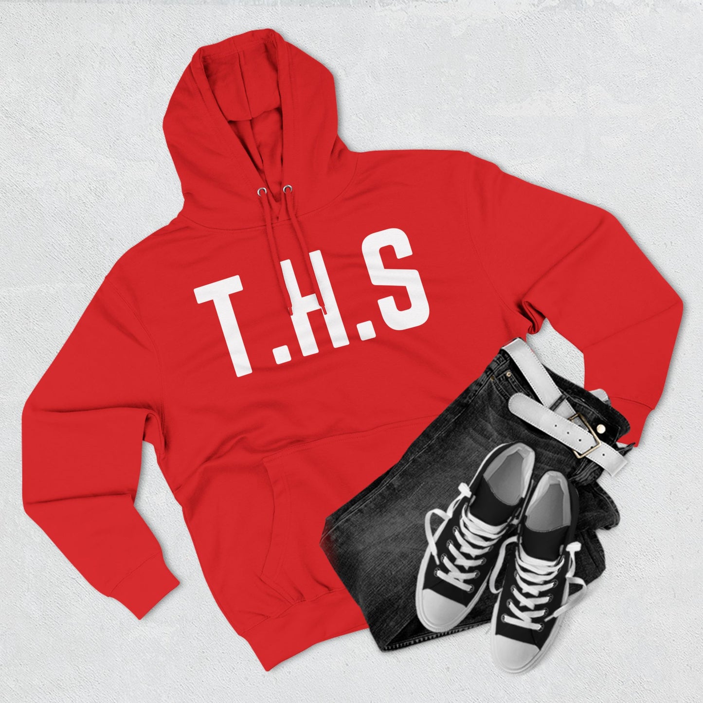 Adult T.H.S Trusting His Spirit Specialty Hoodie White Letters