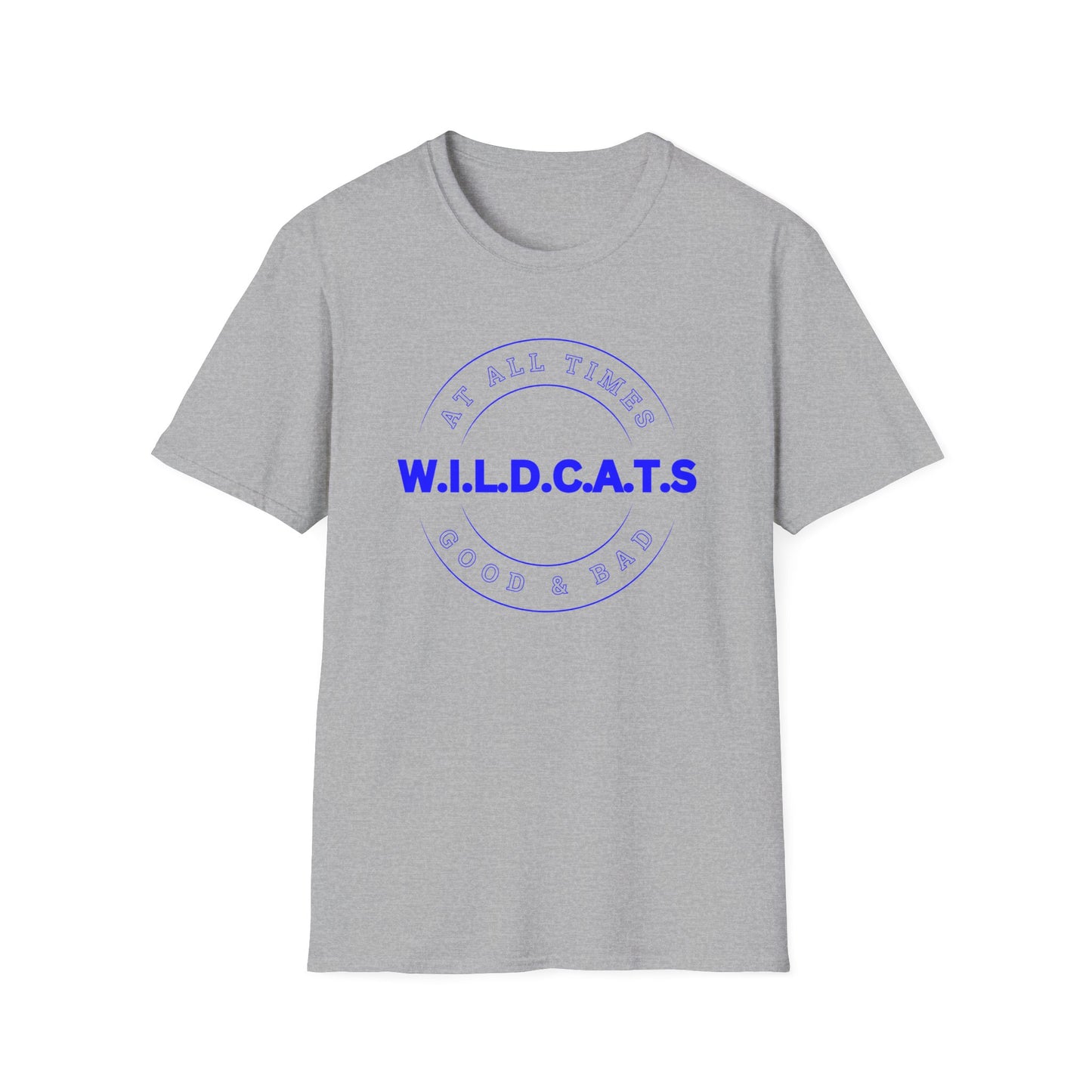 Wildcats Christian Blue Letters & Picture