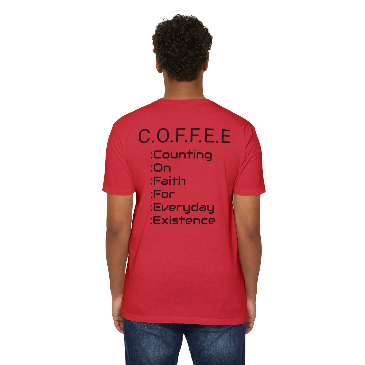 Adult Coffee Christian Black Words Only Blended