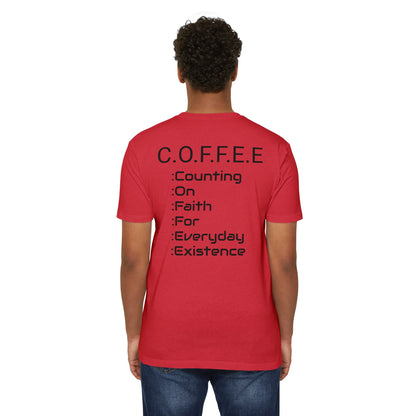 Adult Coffee Christian Black Words Only Blended