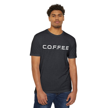 Adult Coffee Christian White Words & Image Blended