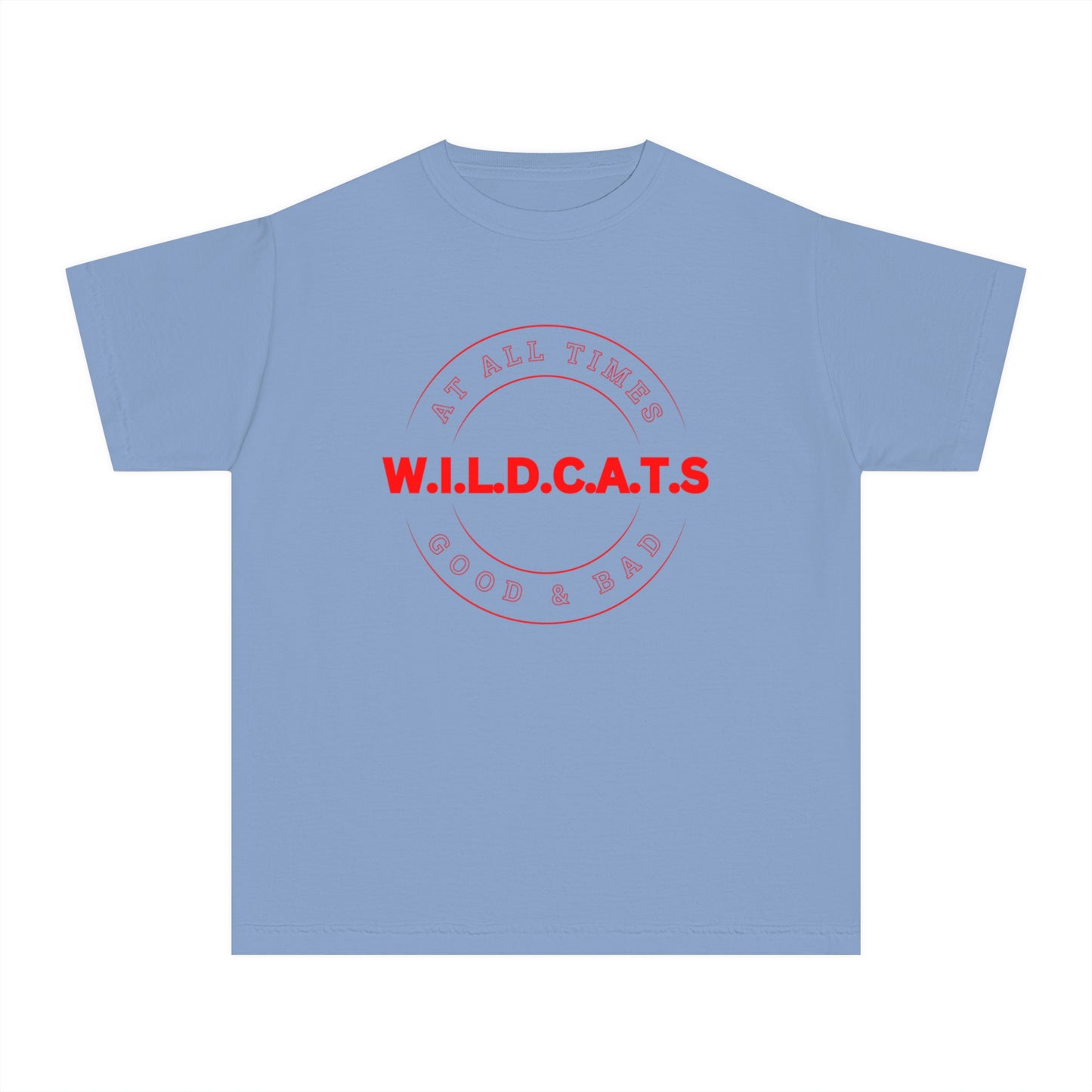 Youth Wildcats Christian Red Letters & Picture