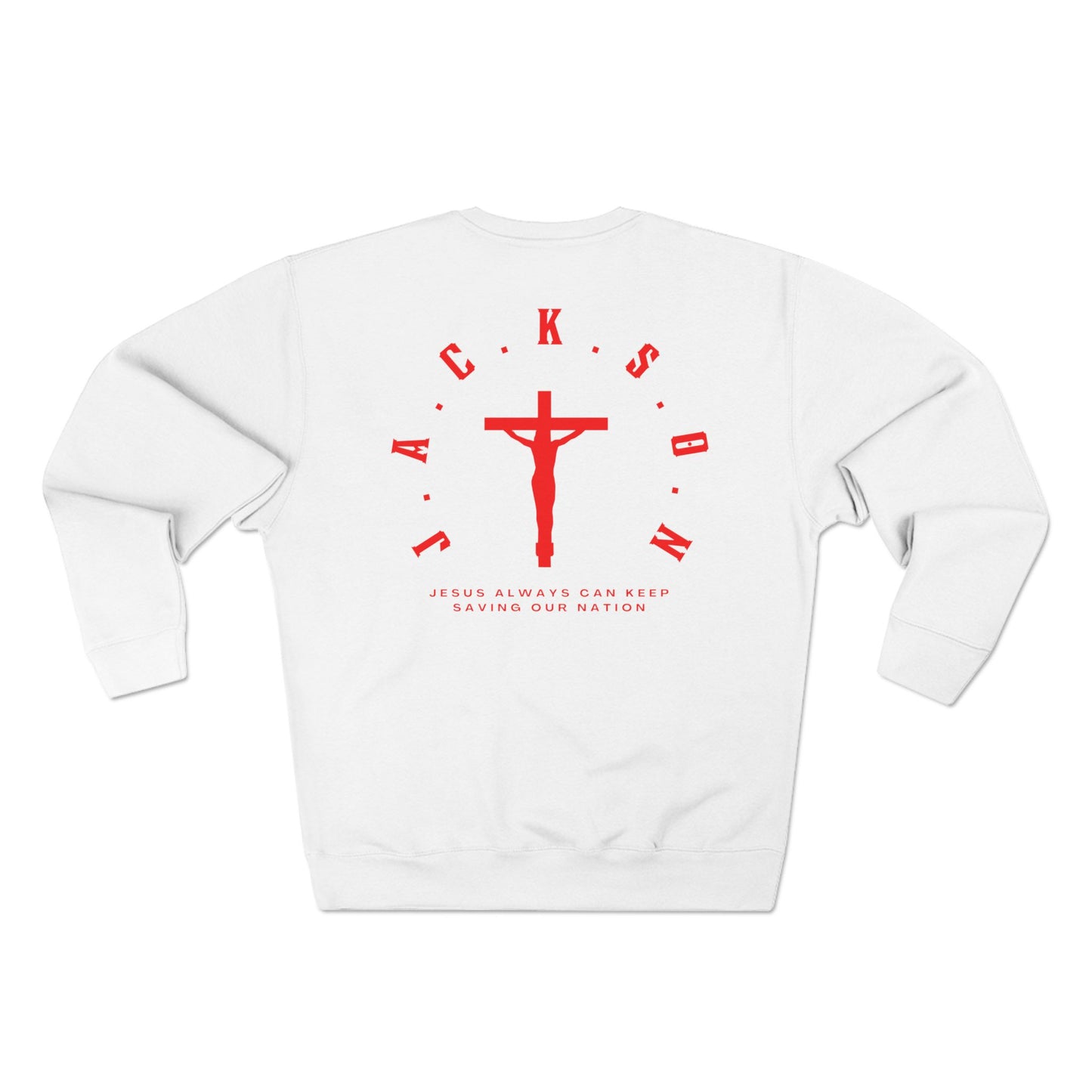 Jackson Red Cross & Letters Crewneck