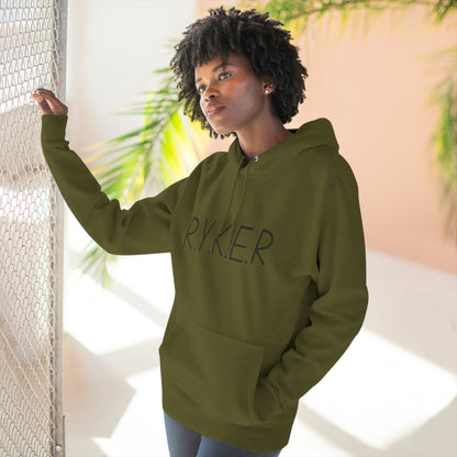 RYKER Christian Black Letters Hoodie