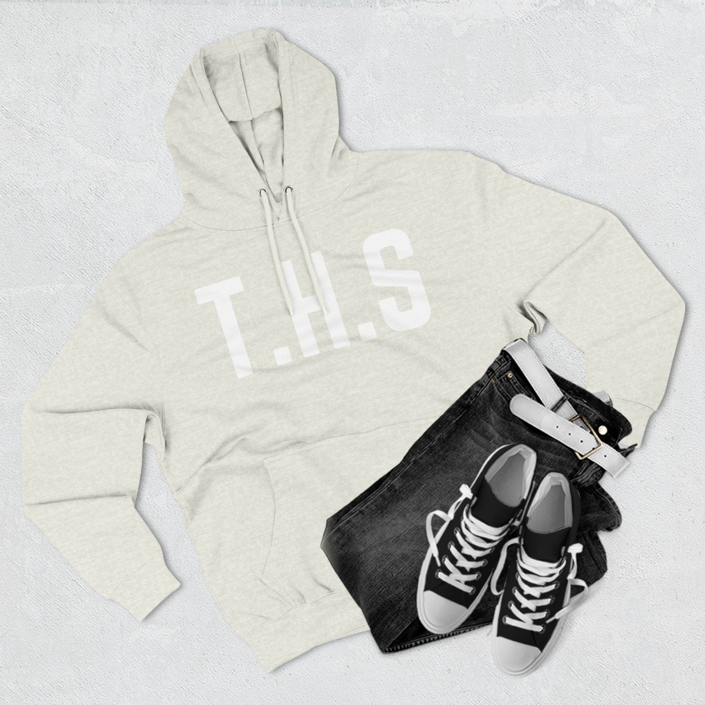 Adult T.H.S Trusting His Spirit Specialty Hoodie White Letters