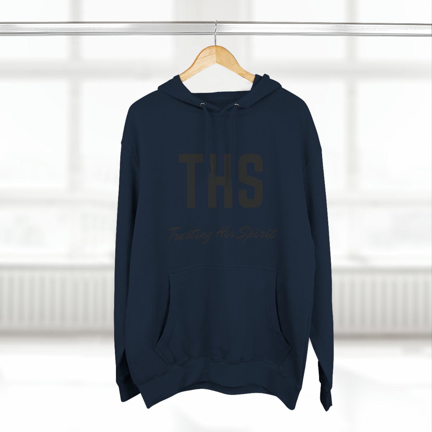 Adult THS Christian  Black Letters Hoodie