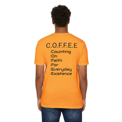 Adult Coffee Christian Black Words Only Blended