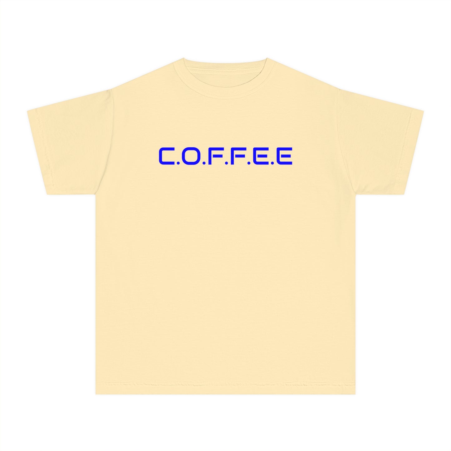 Youth Adult Coffee Christian Blue Words Only