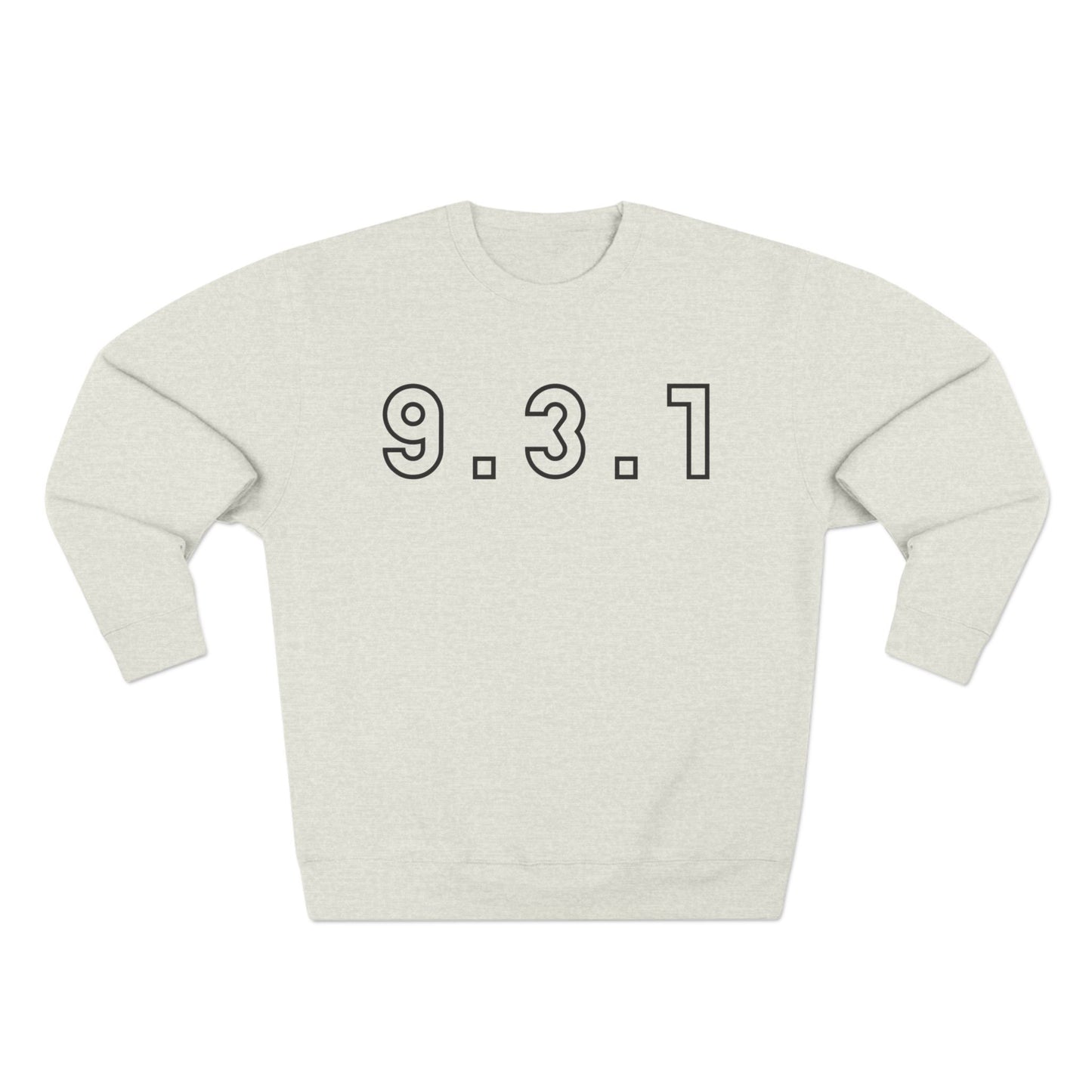 931 Crewneck Black Words