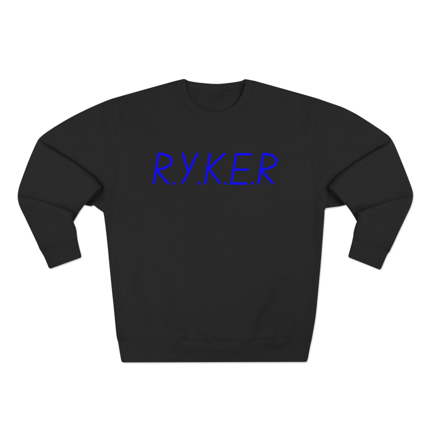 RYKER Christian Blue Letters Crewneck