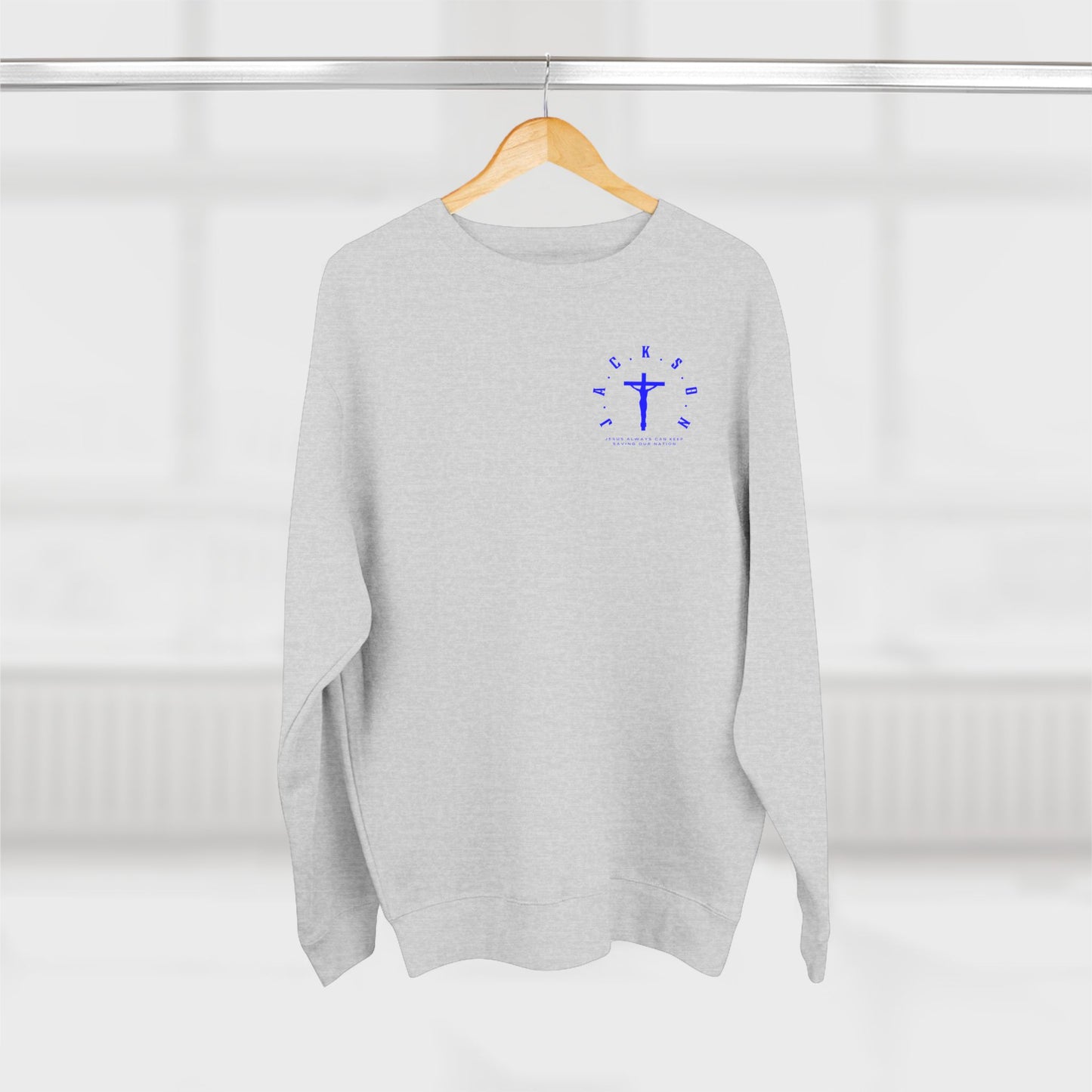 Jackson Blue Cross & Letters Crewneck