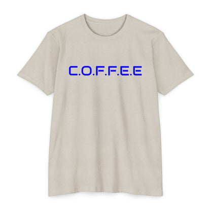 Adult Coffee Christian Blue Words Only Blended