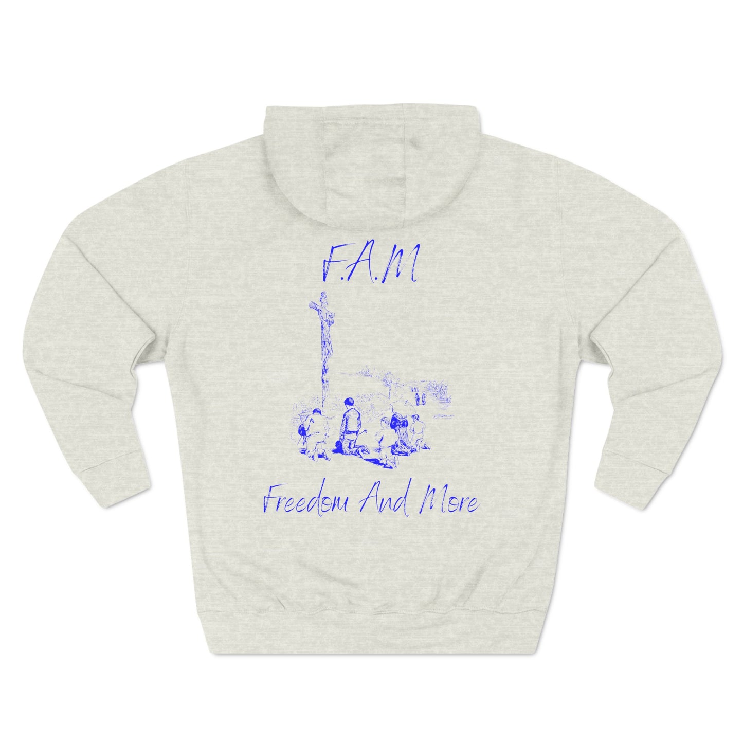 Fam Hoodie Blue Words