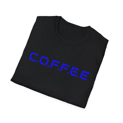 Adult Coffee Christian Blue Words Only