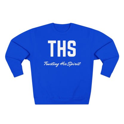 Adult THS Christian White Letters Crewneck