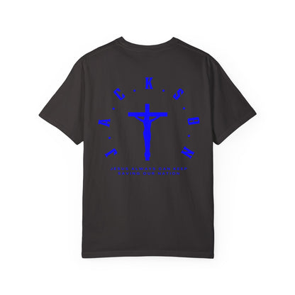 Jackson Believing Christian Blue Letters & Cross