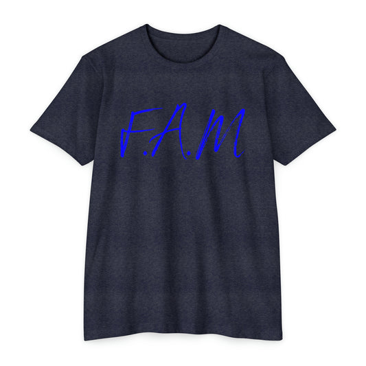 Fam Christian Blue Letters & Image Blended