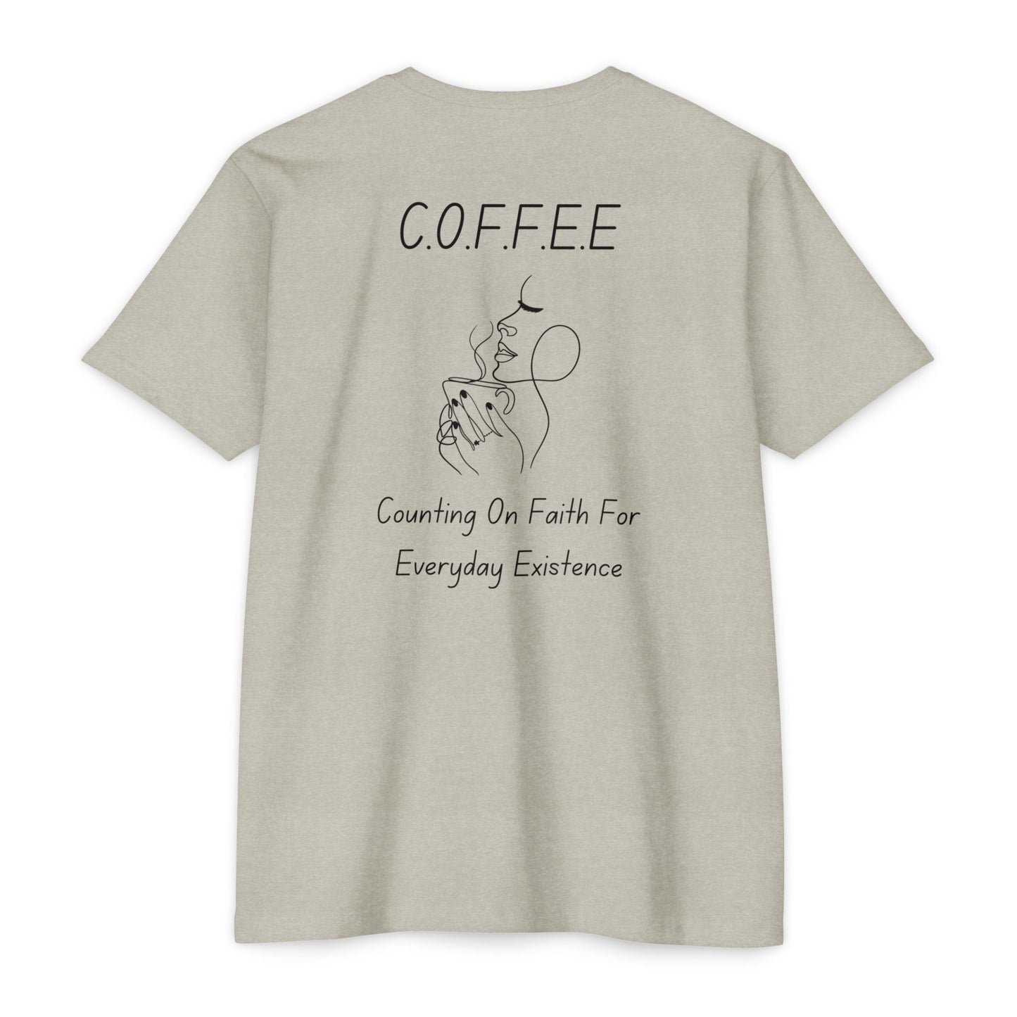 Specialty Adult Coffee Christian Blue Words & Woman Image