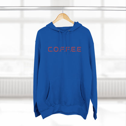 Adult Coffee Christian Marron Words Only Hoodie