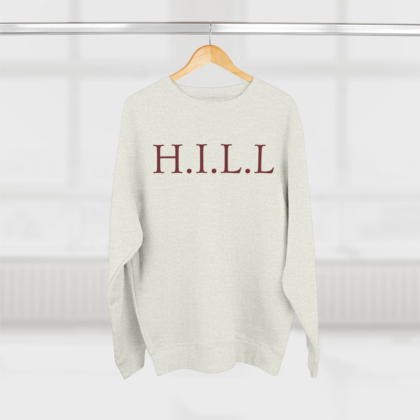 Hill Christian Marron Words Crewneck