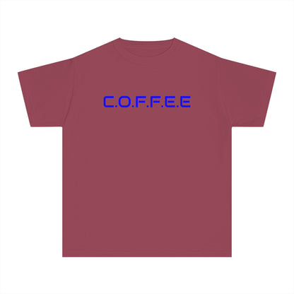 Youth Adult Coffee Christian Blue Words Only