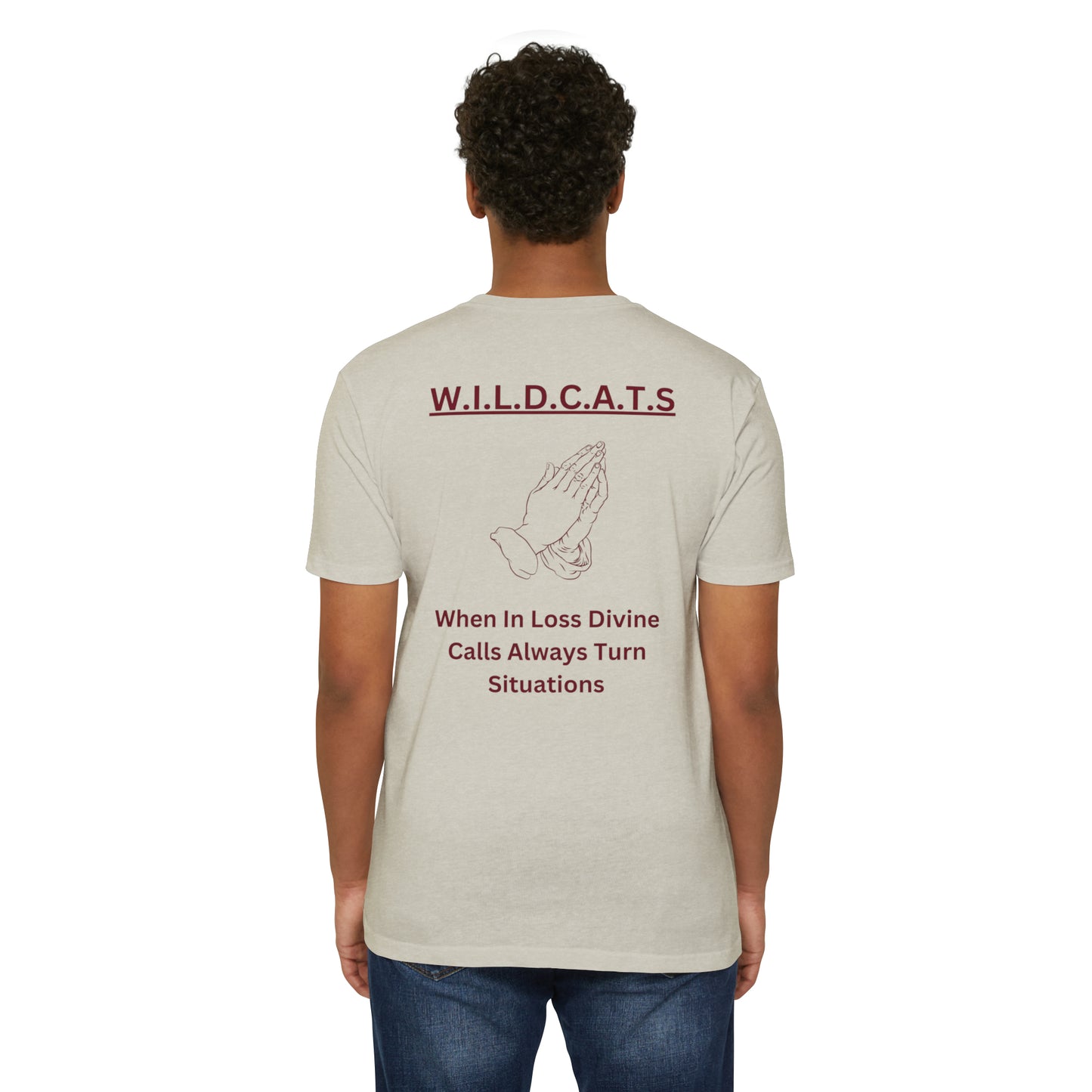 Wildcats Christian Marron Letters & Picture