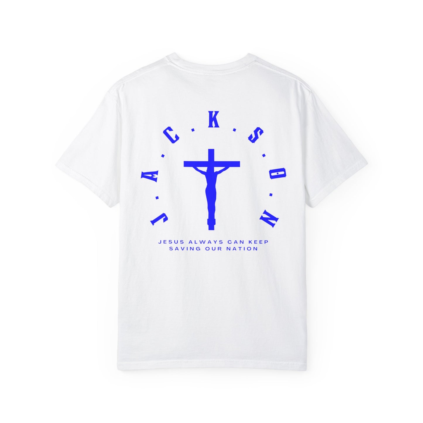 Jackson Believing Christian Blue Letters & Cross