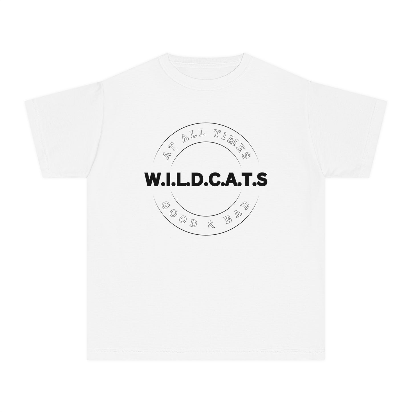 Youth Wildcats Christian Black Letters & Picture