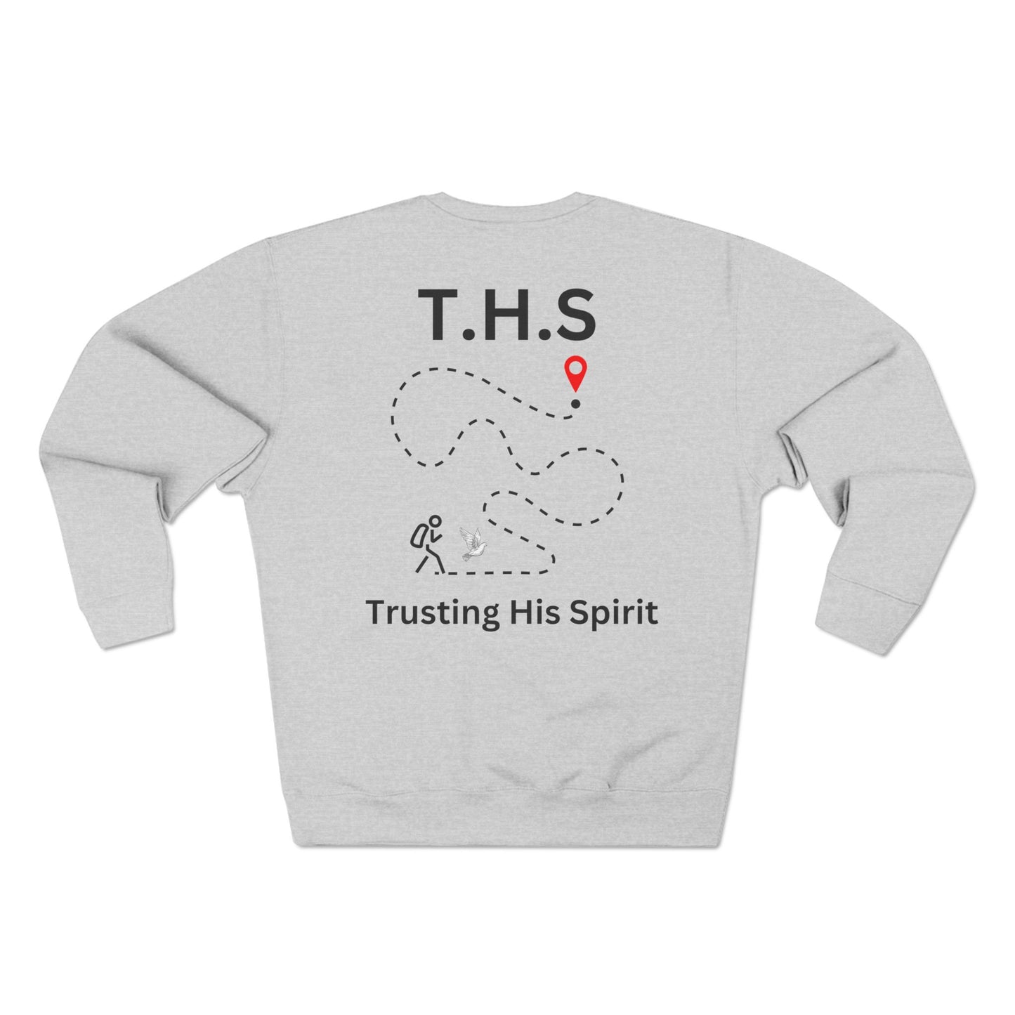 Adult T.H.S Trusting His Spirit Specialty Hoodie Black Letters