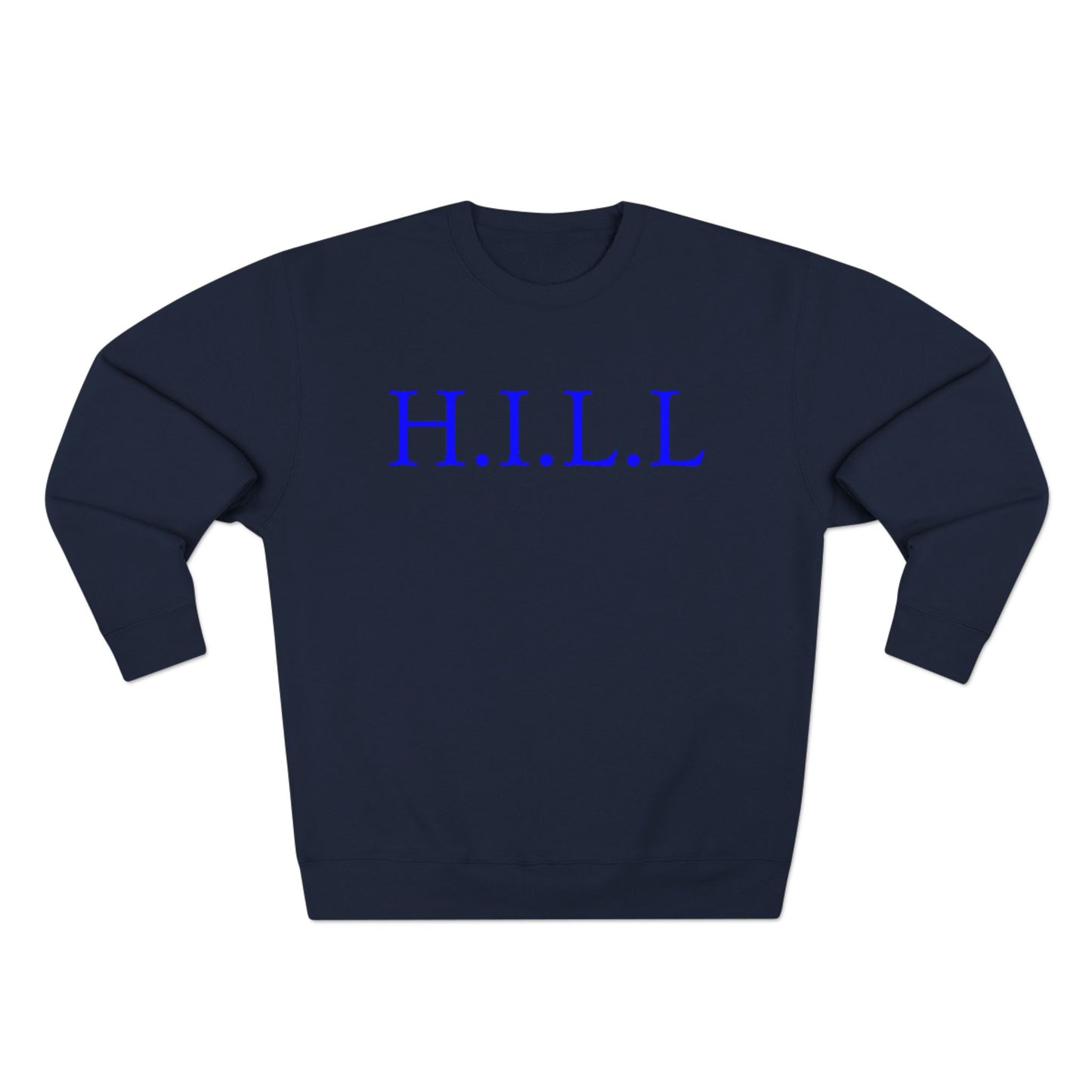 Hill Christian Blue Words Crewneck