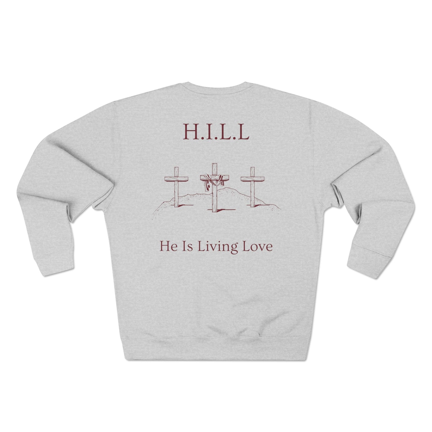 Hill Christian Marron Words Crewneck