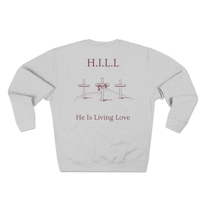 Hill Christian Marron Words Crewneck