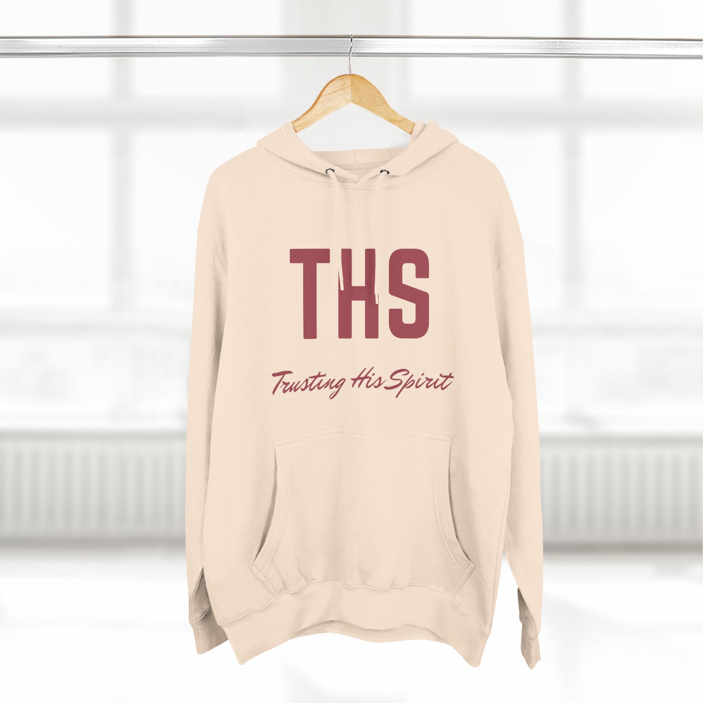 Adult THS Christian Marron Letters Hoodie