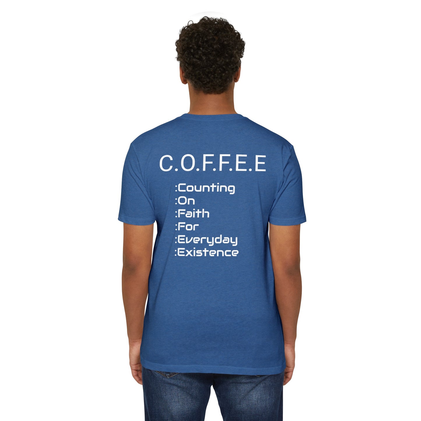 Adult Coffee Christian White Words Only Blended