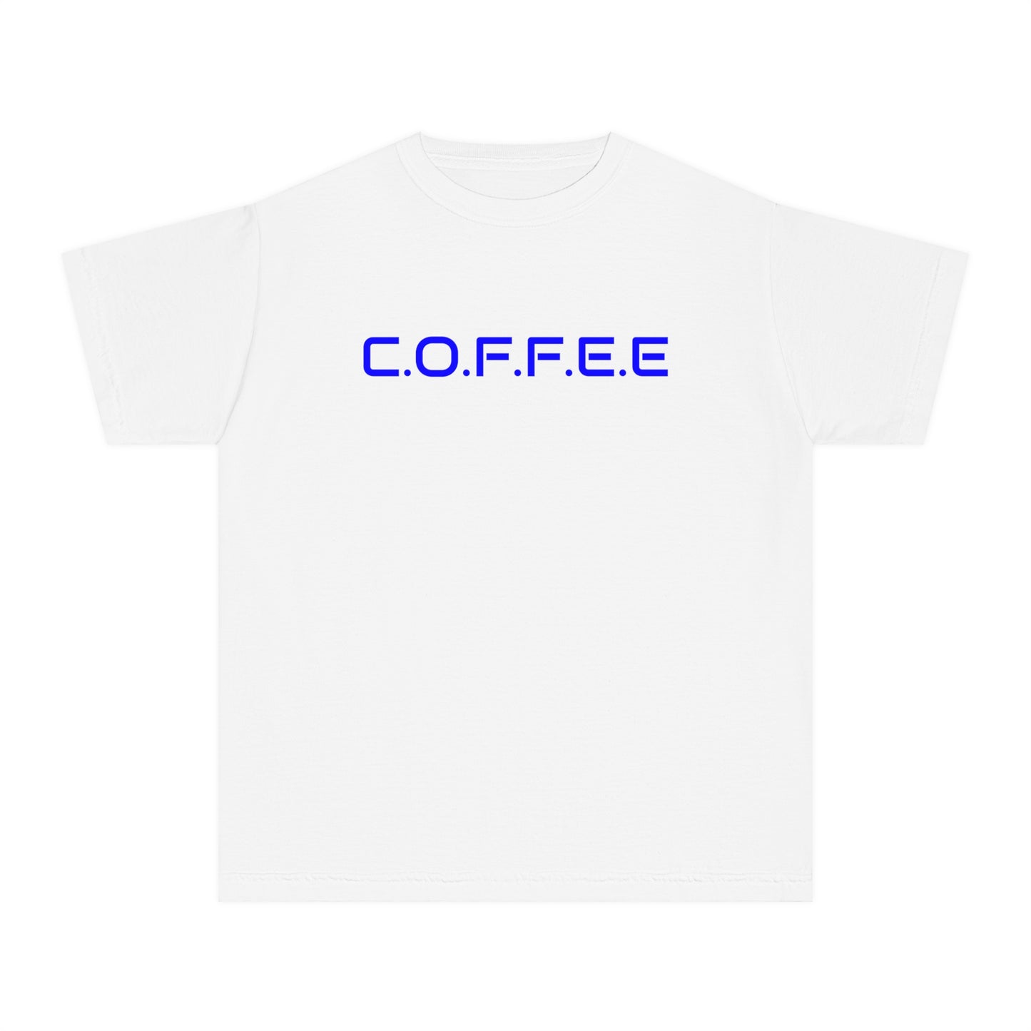 Youth Adult Coffee Christian Blue Words Only