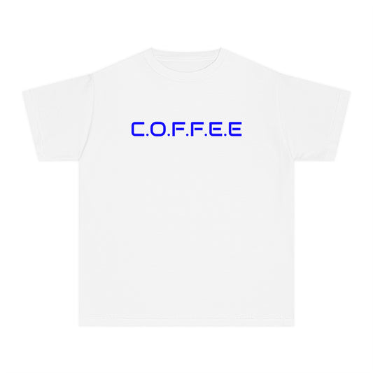 Youth Adult Coffee Christian Blue Words Only