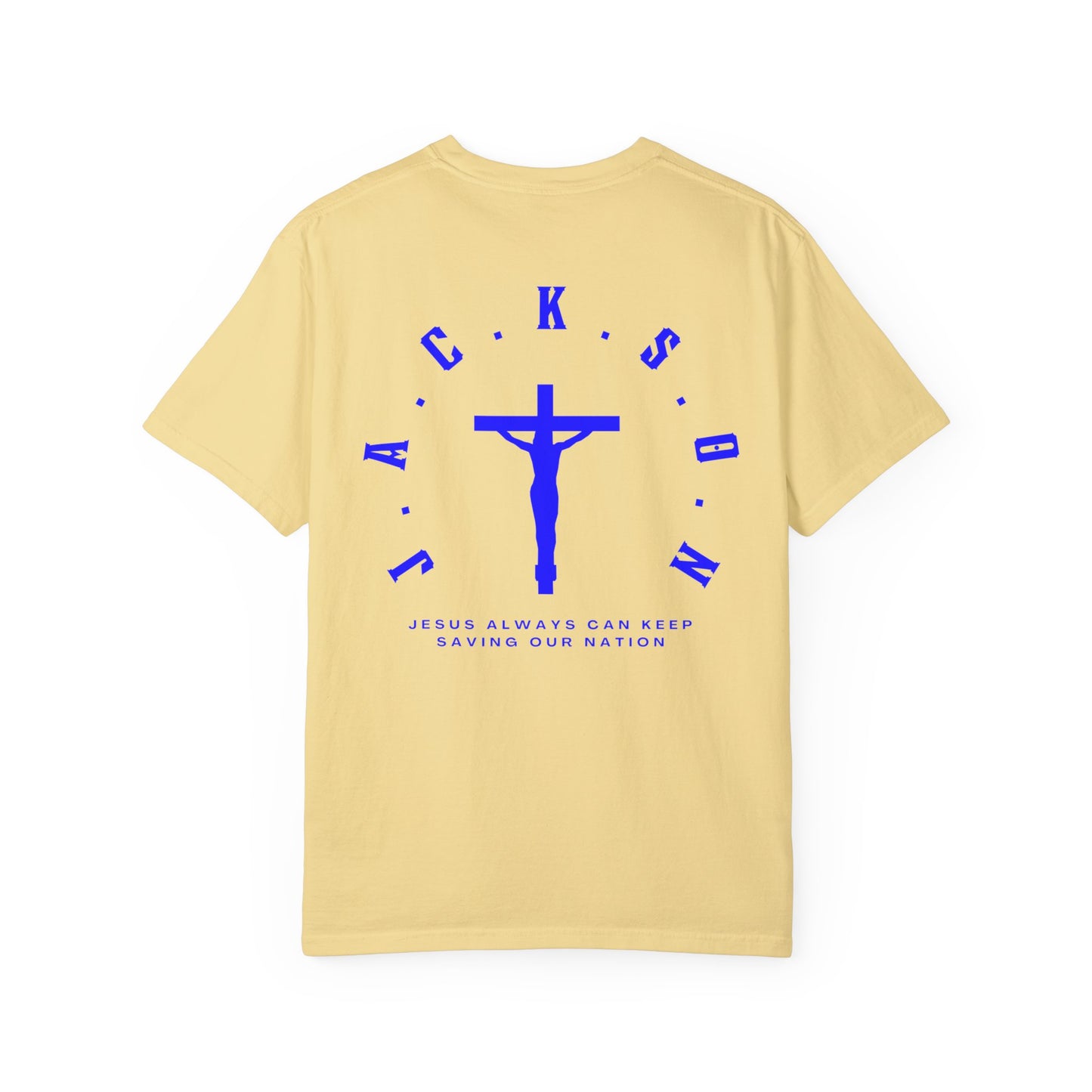 Jackson Believing Christian Blue Letters & Cross