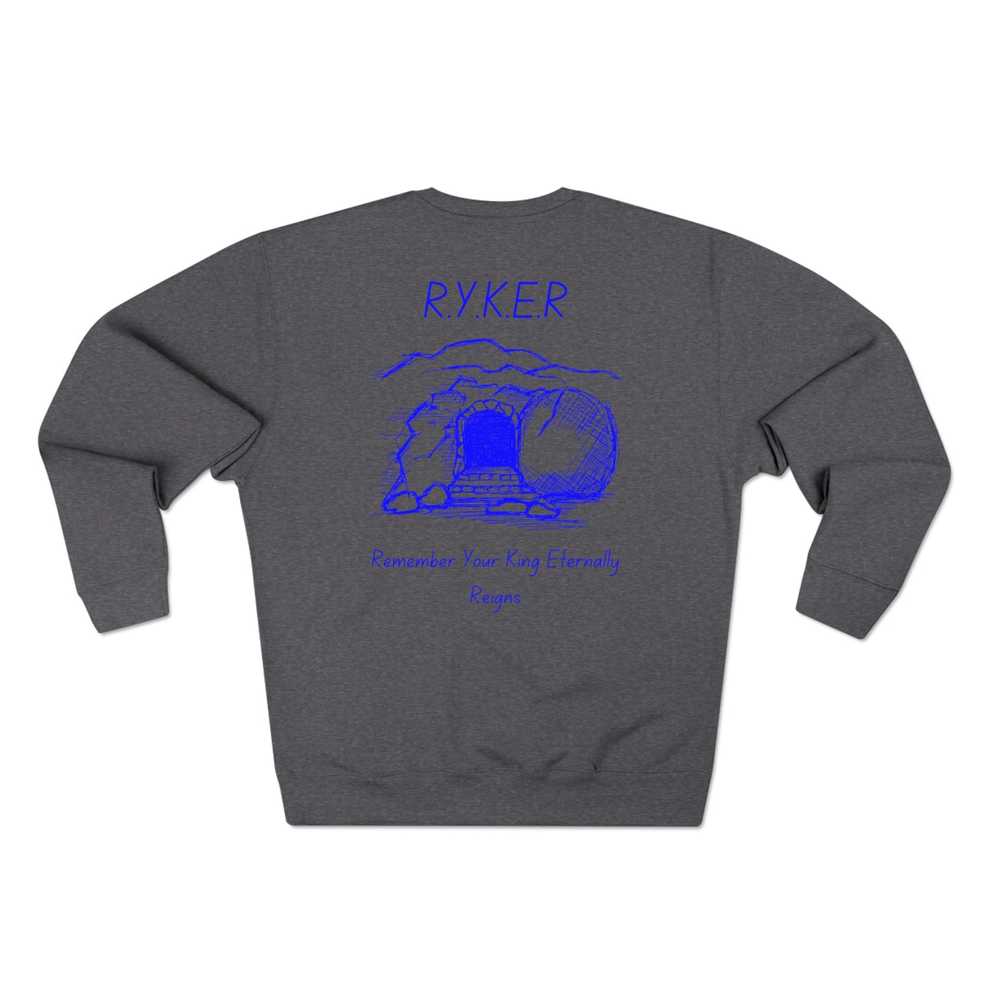 RYKER Christian Blue Letters Crewneck