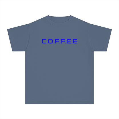 Youth Adult Coffee Christian Blue Words Only