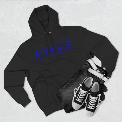 RYKER Christian Blue Letters Blended Hoodie