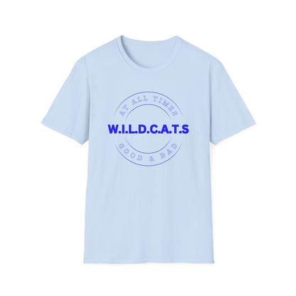 Wildcats Christian Blue Letters & Picture