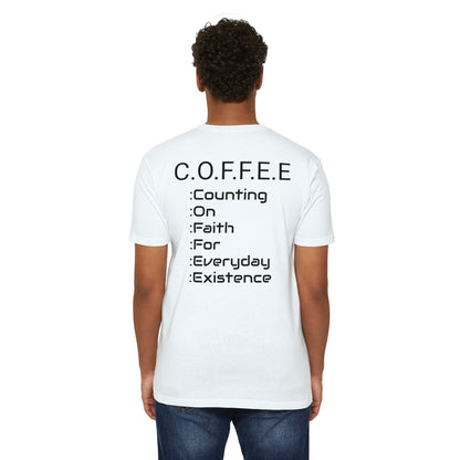 Adult Coffee Christian Black Words Only Blended