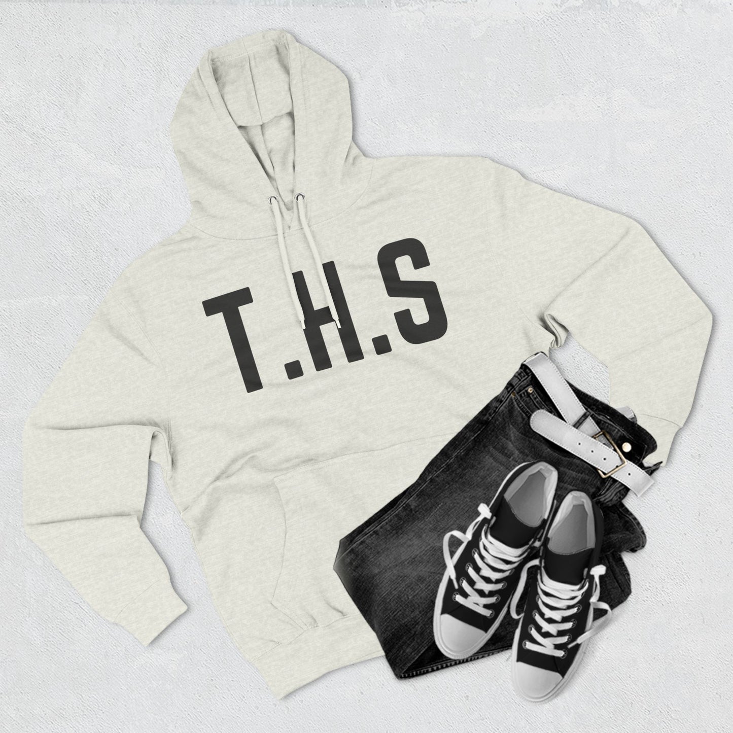 Adult T.H.S Trusting His Spirit Specialty Hoodie Black Letters