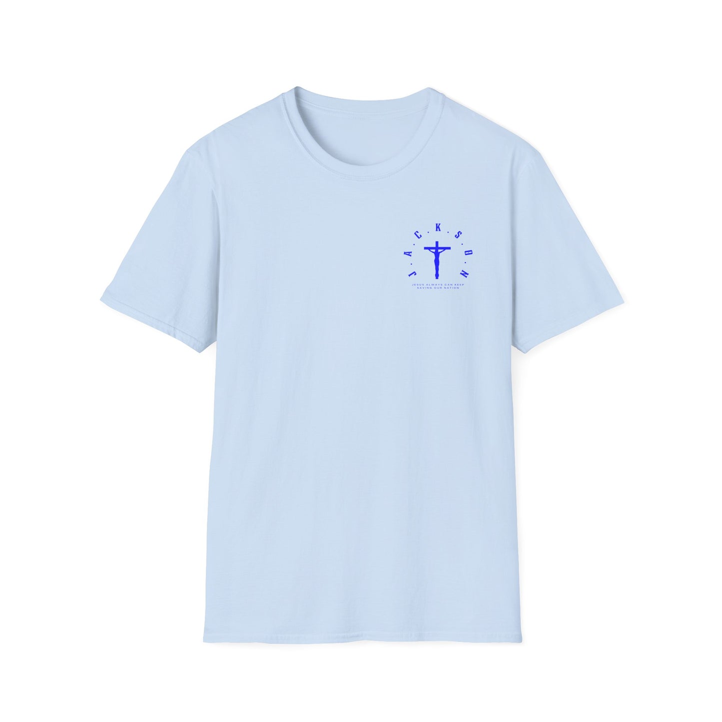 Jackson Believing Christian Blue Letters & Cross