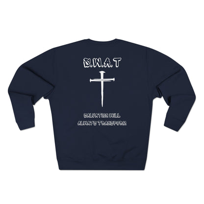 Swat Christian White Words Crewneck